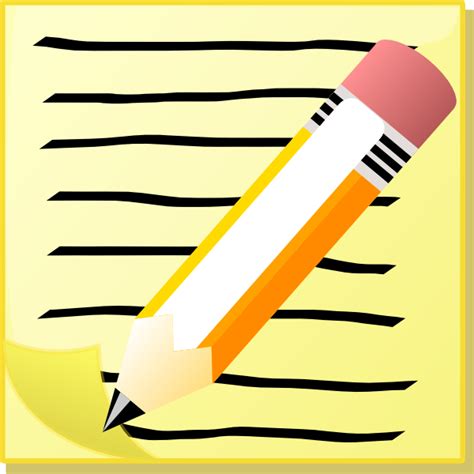 Pencil And Paper Clip Art at Clker.com - vector clip art online ...