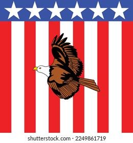 Usa Flag Eagle Logo Design Vector Stock Vector (Royalty Free ...