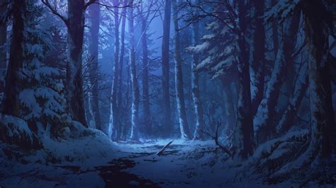 Anime Forest At Night Wallpapers - Wallpaper Cave