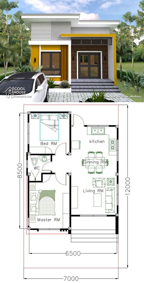 Small house design with 2 bedrooms – Artofit