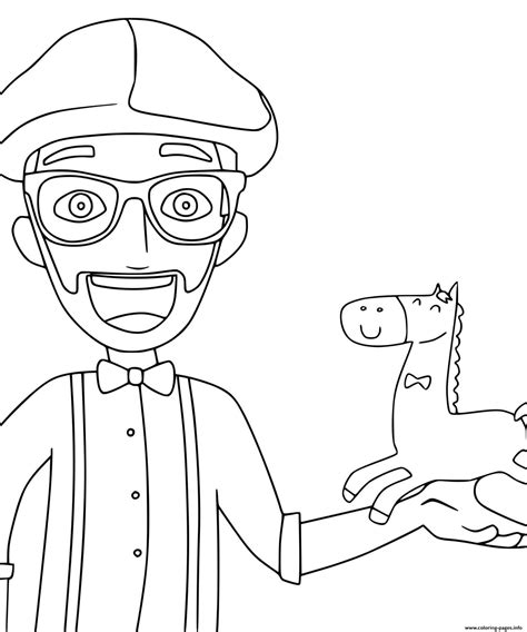 Printable Blippi Coloring Pages