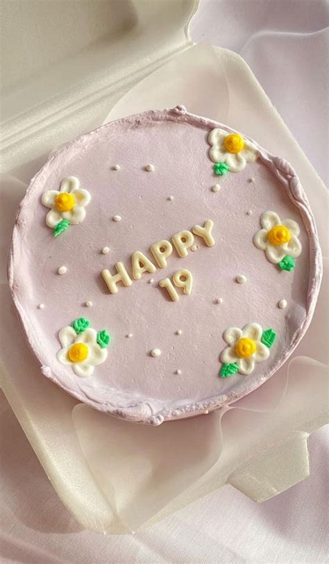 40+ Cute Simple Birthday Cake Ideas : 19th Birthday Cake