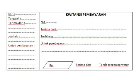 Download Template Kwitansi - 51+ Koleksi Gambar