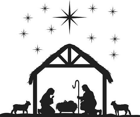 Nativity Silhouette Clip Art, Vector Images & Illustrations - iStock