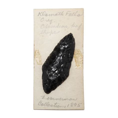 Obsidian Spear Point From Old Collection (Lot 3097 - Single-Owner ...