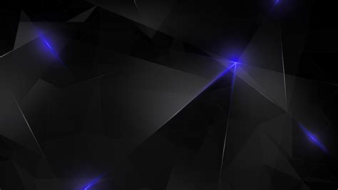 Dark Blue Polygon Wallpaper 4K