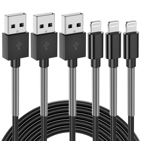 [Apple MFI Certified] iPhone Charger Cable,3-Pack 6ft Lightning to USB ...