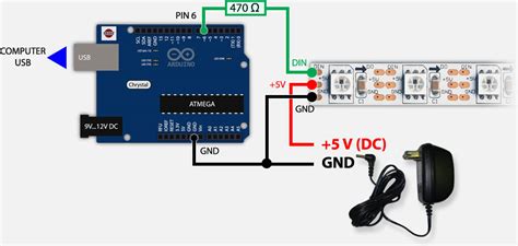 Addressable Led Strip Arduino Wiring Diagram