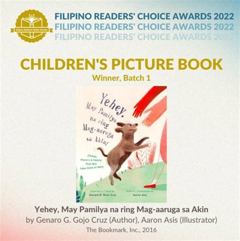 Filipino Readers' Choice Awards 2022 winners announced | The Manila Times