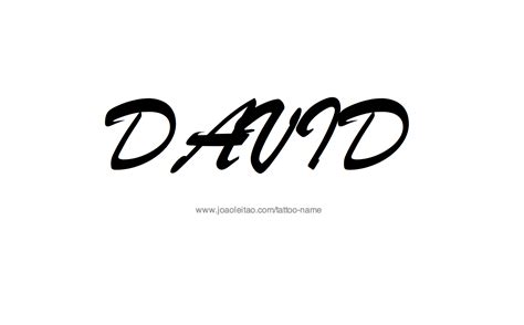 David Name Tattoo Designs