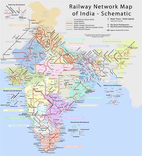 India train rail maps