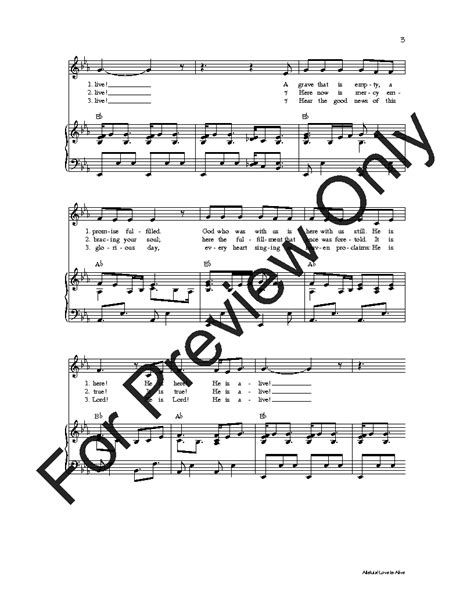 Alleluia! Love Is Alive (Unison or 3-Part) b | J.W. Pepper Sheet Music