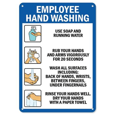 OSHA Notice Sign - Employee Hand Washing | Plastic Sign | Protect Your ...