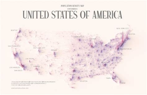 Usa Population Density Map 2024 - Essa Ofella