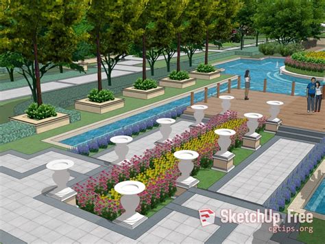 Exterior Landscape 2 - Sketchup Models For Free Download