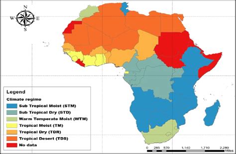 Climate Temperature Map Of Africa