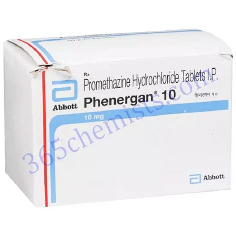 Phenergan 10 MG Tablet | Promethazine (10mg) | 365chemists