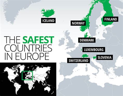 Mapped: Norway is the safest country in Europe, based on security risk ...