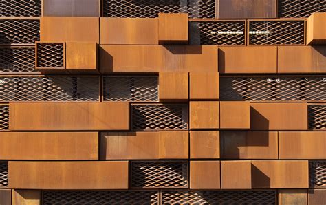 piccadilly-car-park-manchester-corten-perforated-expanded-mesh-metal ...