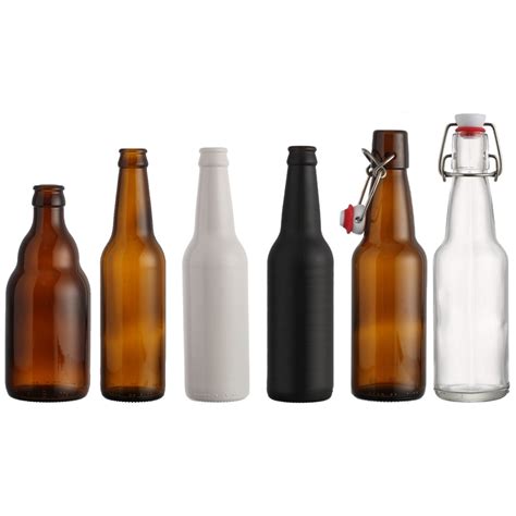 Empty Clear Wholesale Glass Beer Bottles 12 oz 330ml Long Neck Beer ...