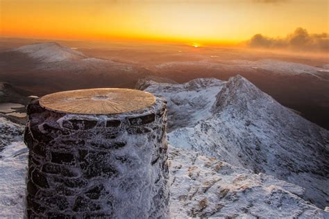 Snowdon Winter Sunrise Snowdonia North Wales - Etsy