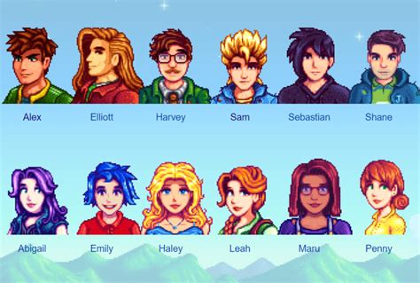 Characters In Stardew Valley