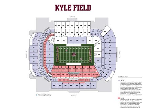 Kyle Field Seating Chart With Views – Two Birds Home