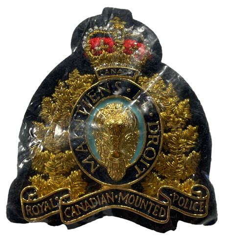 RCMP Officers Cap Badge – Marway Militaria Inc & Winnipeg Army Surplus