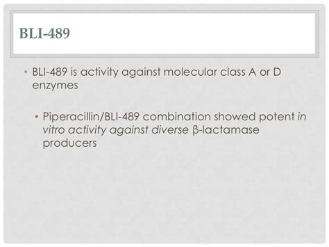 Beta lactamase inhibitors－fx