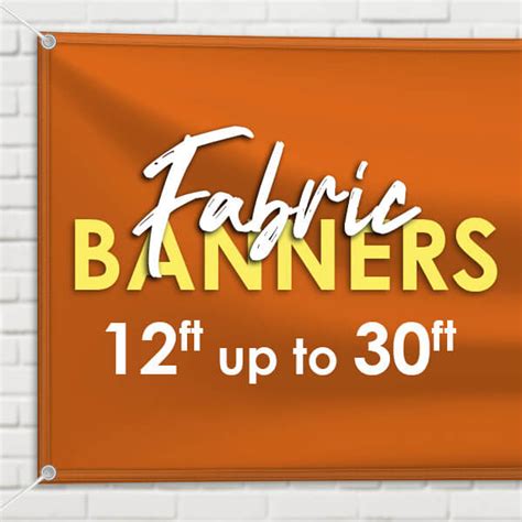 Custom Printed Fabric Banners and Panels