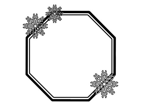 Christmas Frame Background with Snowflake 44595262 Vector Art at Vecteezy