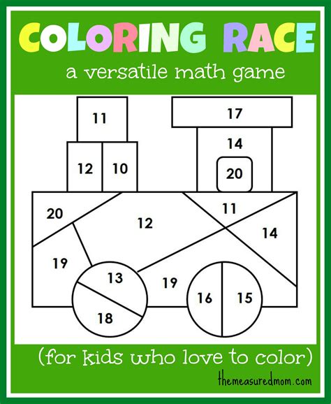 Math game for kids: Coloring Race combines math and coloring - The ...