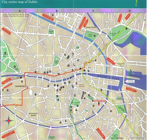 Central Dublin Ireland City Map - Dublin Ireland • mappery