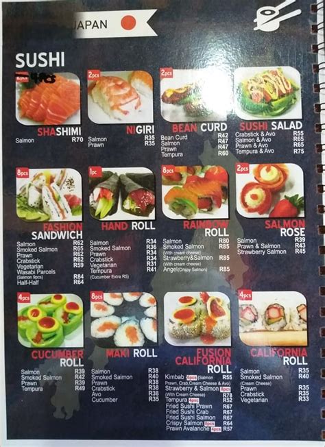 Our delivery menu♡♡♡ - Hello Sushi Potchefstroom