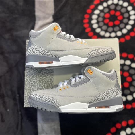 Air Jordan 3 Cool Grey size 9.5 og all, in great... - Depop