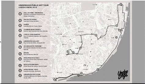 Lisbon Street Art Map by Underdogs, a privately-owned tourism company ...