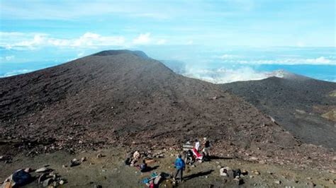 Aerial View Mount Slamet Gunung Slamet Stock Footage Video (100% ...