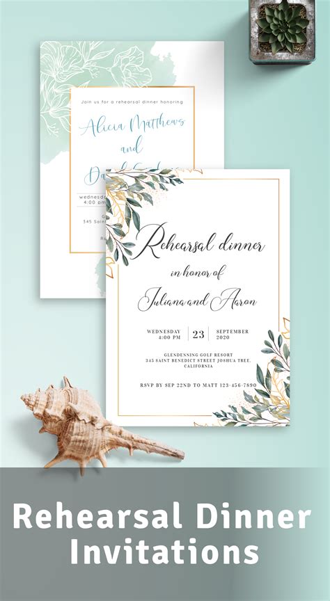 Rehearsal Dinner Invitations - Download or Order prints