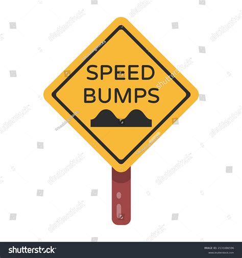 Speed Bumps Icon Flat Design Stock Vector (Royalty Free) 2131086596 ...