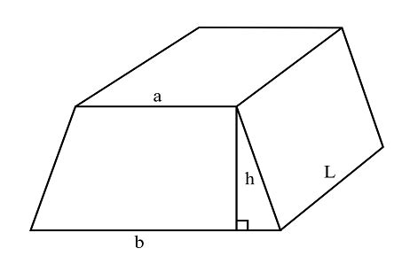 What is the formula to find trapezoidal volume?