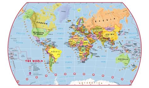 World Political Map For Students | Elementary School Map