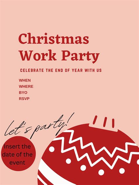 Christmas Work Party Invitations - Etsy