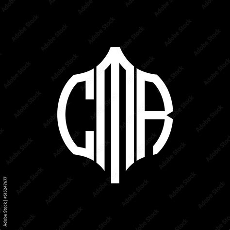 CMR letter logo. CMR best black ground vector image. CMR Monogram logo ...