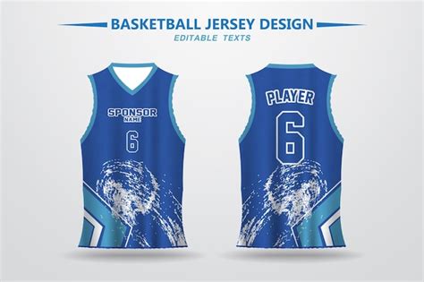 Premium Vector | Basketball jersey design and template