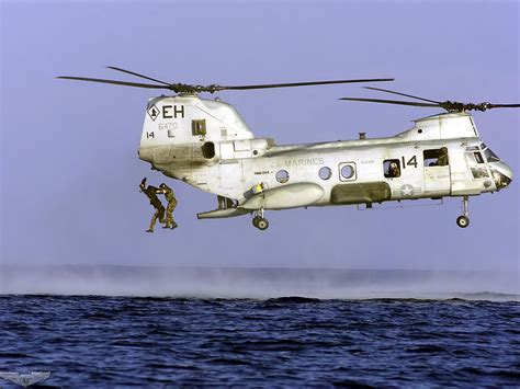 CH-46 Sea Knight Cargo helicopter ~ kiyute80