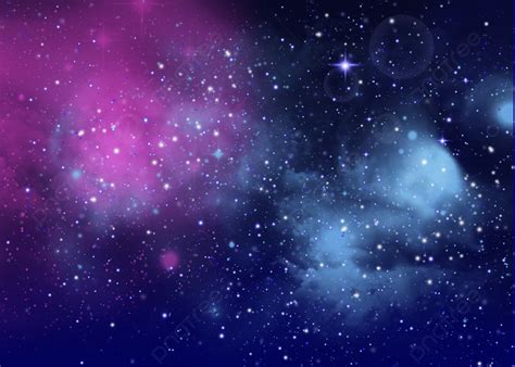 Galaxy Starry Night Sky Halo Blue Purple Background, Desktop Wallpaper ...