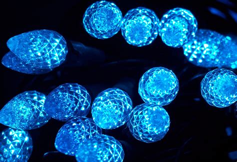 Blue Christmas Lights Free Stock Photo - Public Domain Pictures