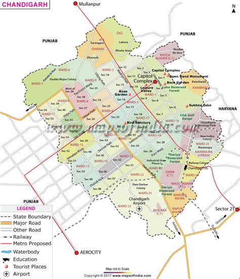 Road Map Of Chandigarh – Verjaardag Vrouw 2020