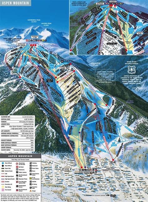 Aspen Mountain Trail Map | Colorado Ski Resort Maps