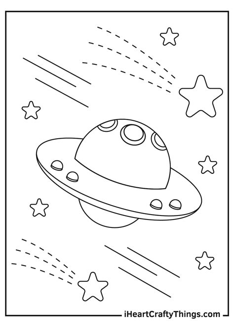 Printable Spaceship Coloring Pages (Updated 2021)